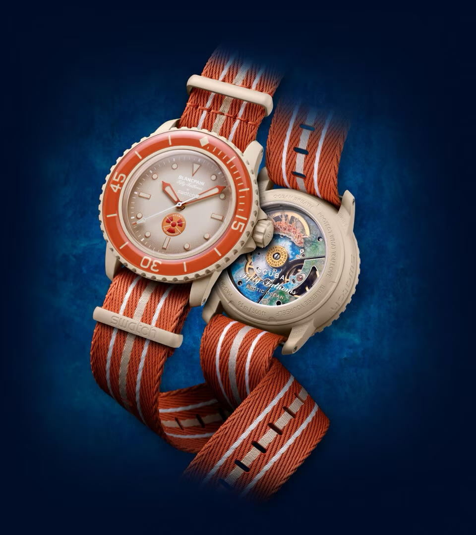 Swatch and Blancpain's Bioceramic Scuba Fifty Fathoms Collection (credit: Swatch)