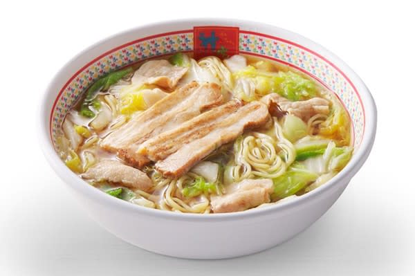 神座拉麵最具代表性的基本款拉麵－美味拉麵（おいしいラーメン），標榜吃過三次一定上癮。（圖片來源／神座拉麵）