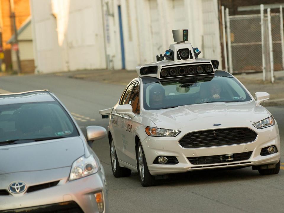 Uber halts driverless testing after death: Uber has halted testing of driverless vehicles after a woman was killed by one of their cars in Tempe, Arizona. March 19 2018 (Getty)