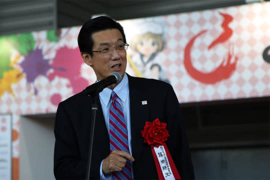 Japan’s Ambassador to Singapore Kenji Shinoda giving a speech during the opening ceremony. (Photo: Sharlene Sankaran/Yahoo Singapore)