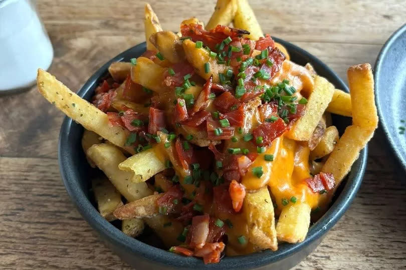 Cheese and chorizo loaded fries