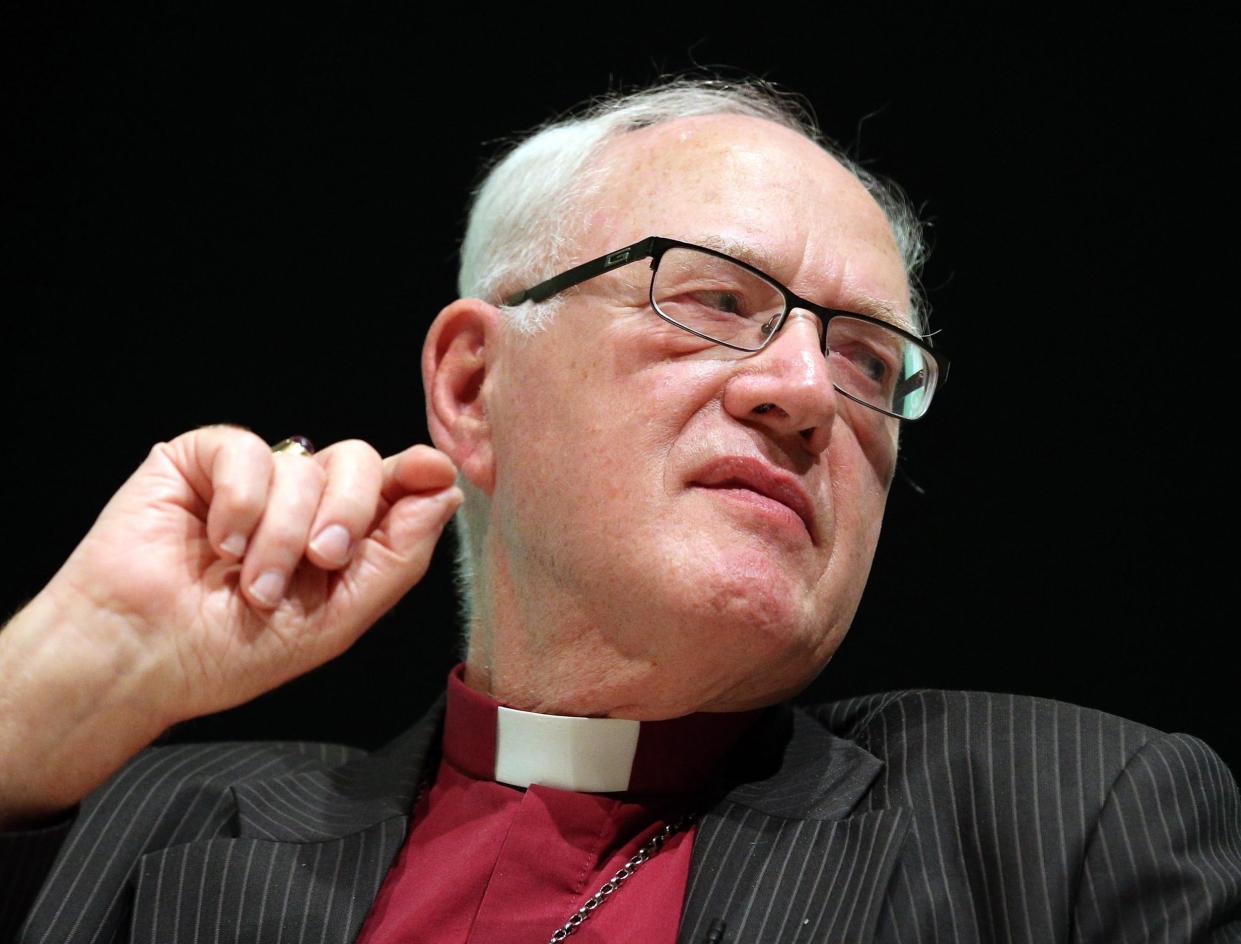 Former Archbishop of Canterbury, Lord Carey, attends a Conservative Party Conference in 2012: Getty Images