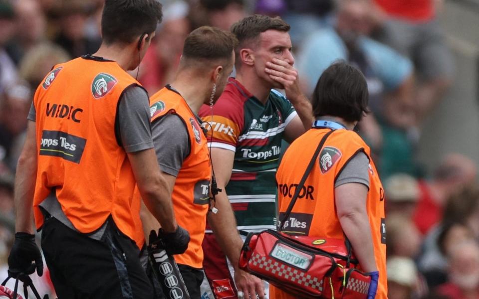 George Ford is forced off the pitch early - ACTION IMAGES