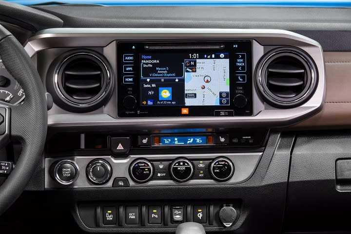 2017 Toyota Tacoma Limited infotainment and climate control system photo