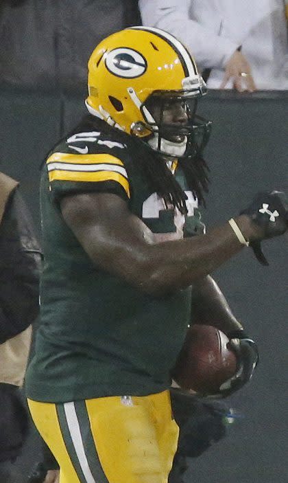 Green Bay Packers running back Eddie Lacy on Dec. 13, 2015 (AP).