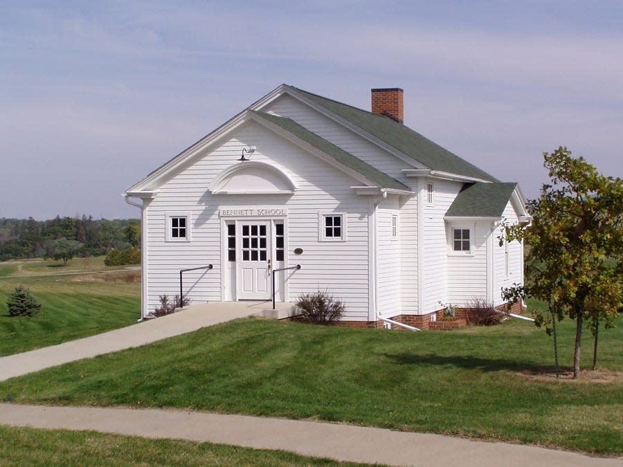 The Bennett School was one of the last one-room schoolhouses built in Polk County.