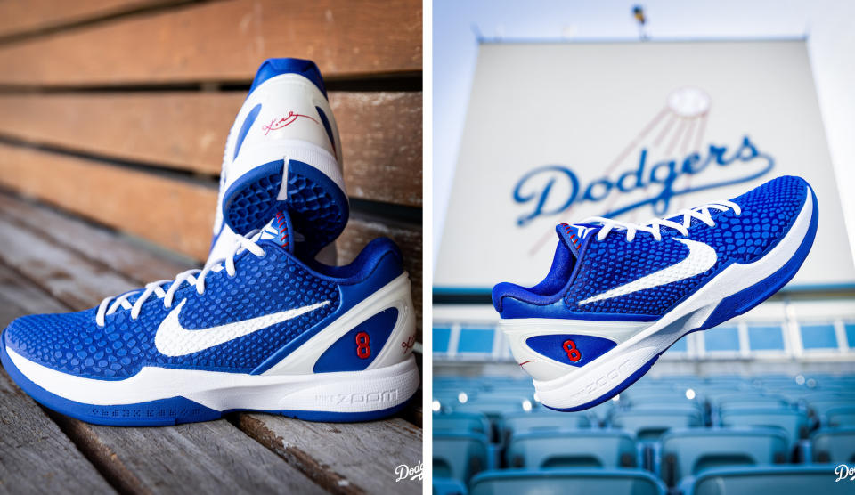 Vanessa Bryant Gifts the Dodgers Exclusive Nike Kobe 6 Sneakers for ...