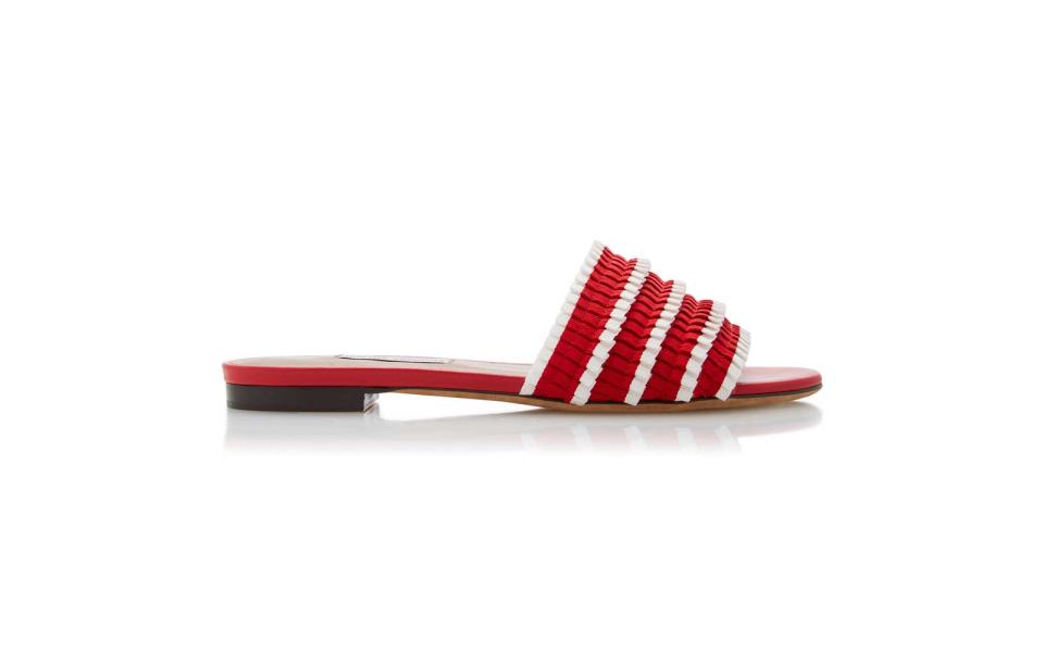 Tabitha Simmons Sprinkles Pleated Slides