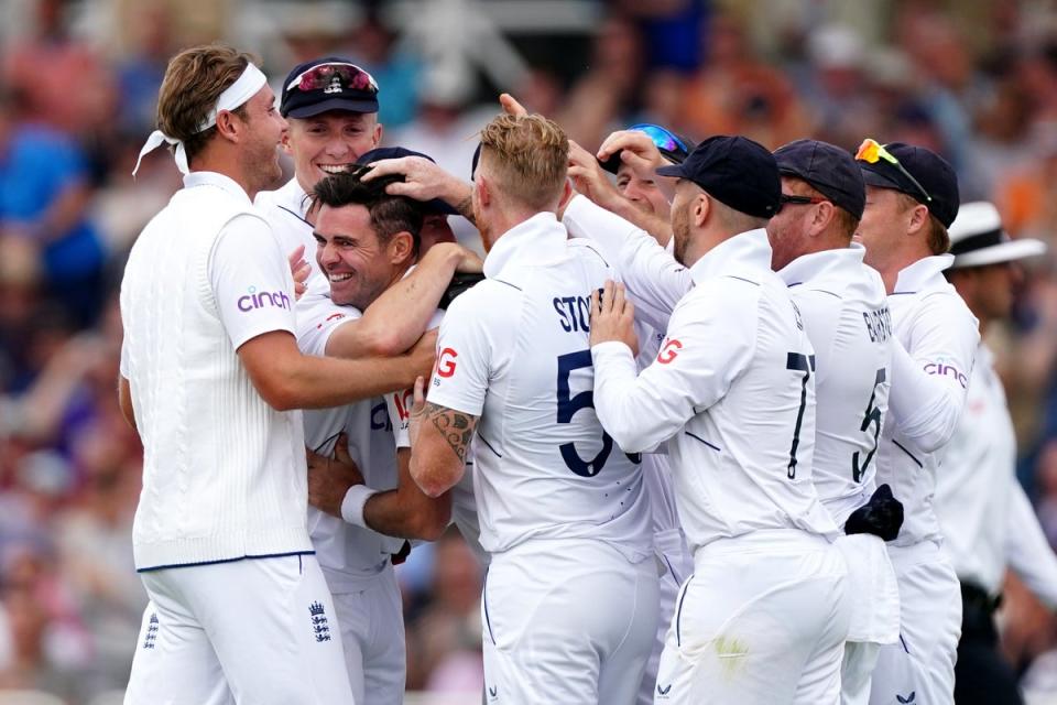 Anderson has always been popular with teammates during his record-breaking career (Mike Egerton/PA Wire)