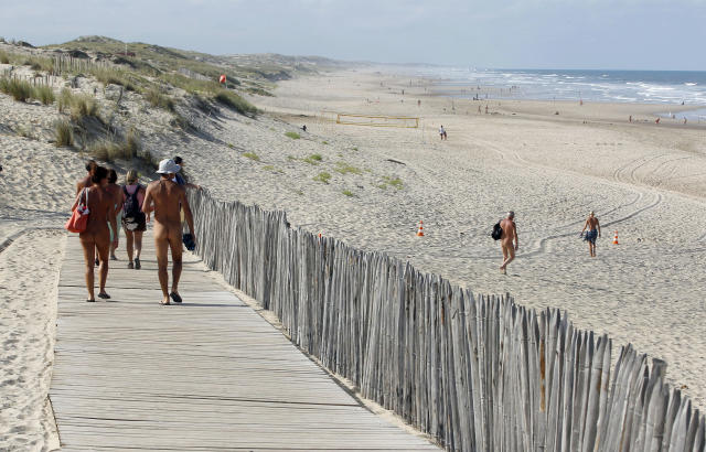Mass brawl on nudist beach in France