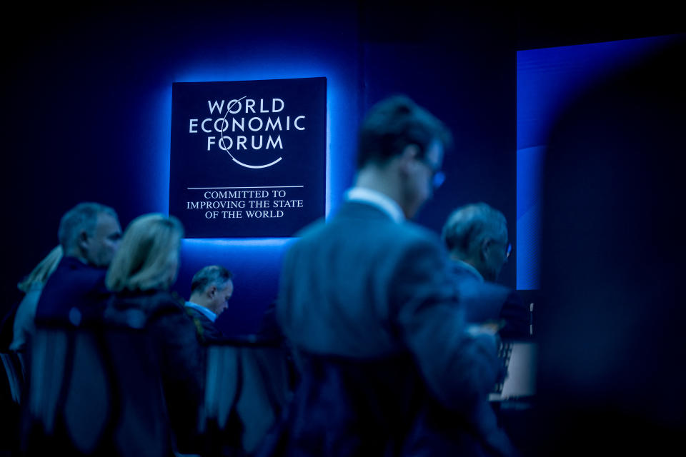 El Foro Davos reúne a los principales líderes políticos y empresariales. (Photo by FABRICE COFFRINI/AFP via Getty Images)