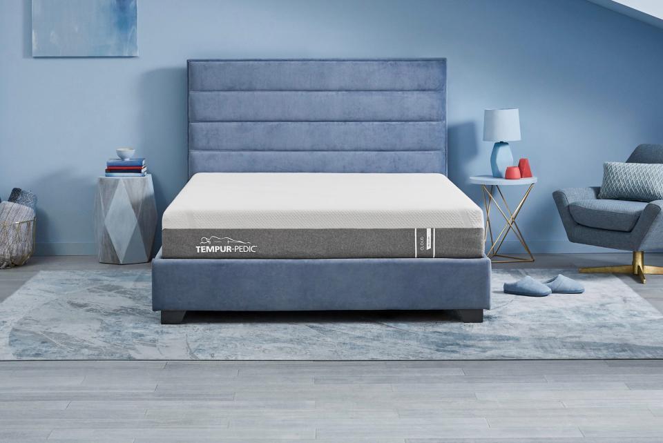 Unwind in a soft-as-a-cloud Tempur-Pedic mattress.