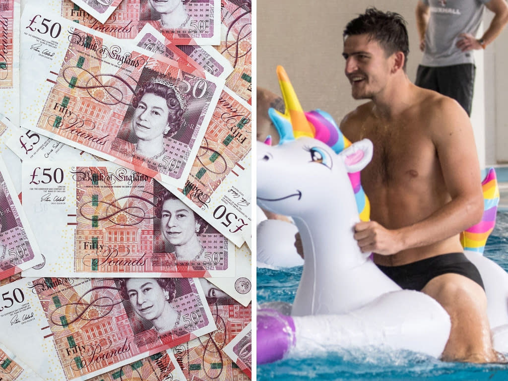 Could Harry Maguire riding a unicorn be on our new £50 note?