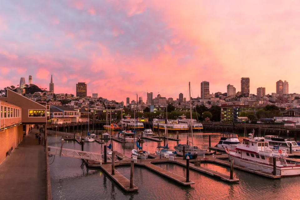 Pier 39 view via Getty Images