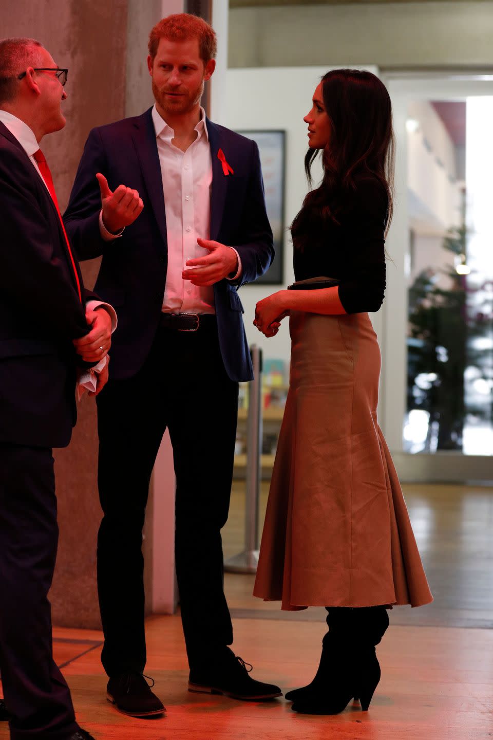 <p>A look at Meghan's outfit without her coat on during her first royal visit to Nottingham. Her boots are <a href="https://go.redirectingat.com?id=74968X1596630&url=https%3A%2F%2Fwww.kurtgeiger.com%2Fwomen%2Fshoes%2Fboots%2Fover-the-knee-boots%2Fviolet-black-suede-kg-kurt-geiger&sref=https%3A%2F%2Fwww.townandcountrymag.com%2Fstyle%2Ffashion-trends%2Fg3272%2Fmeghan-markle-preppy-style%2F" rel="nofollow noopener" target="_blank" data-ylk="slk:KG Kurt Geiger's "Violet" over-the-knee boots;elm:context_link;itc:0;sec:content-canvas" class="link ">KG Kurt Geiger's "Violet" over-the-knee boots</a>. </p>