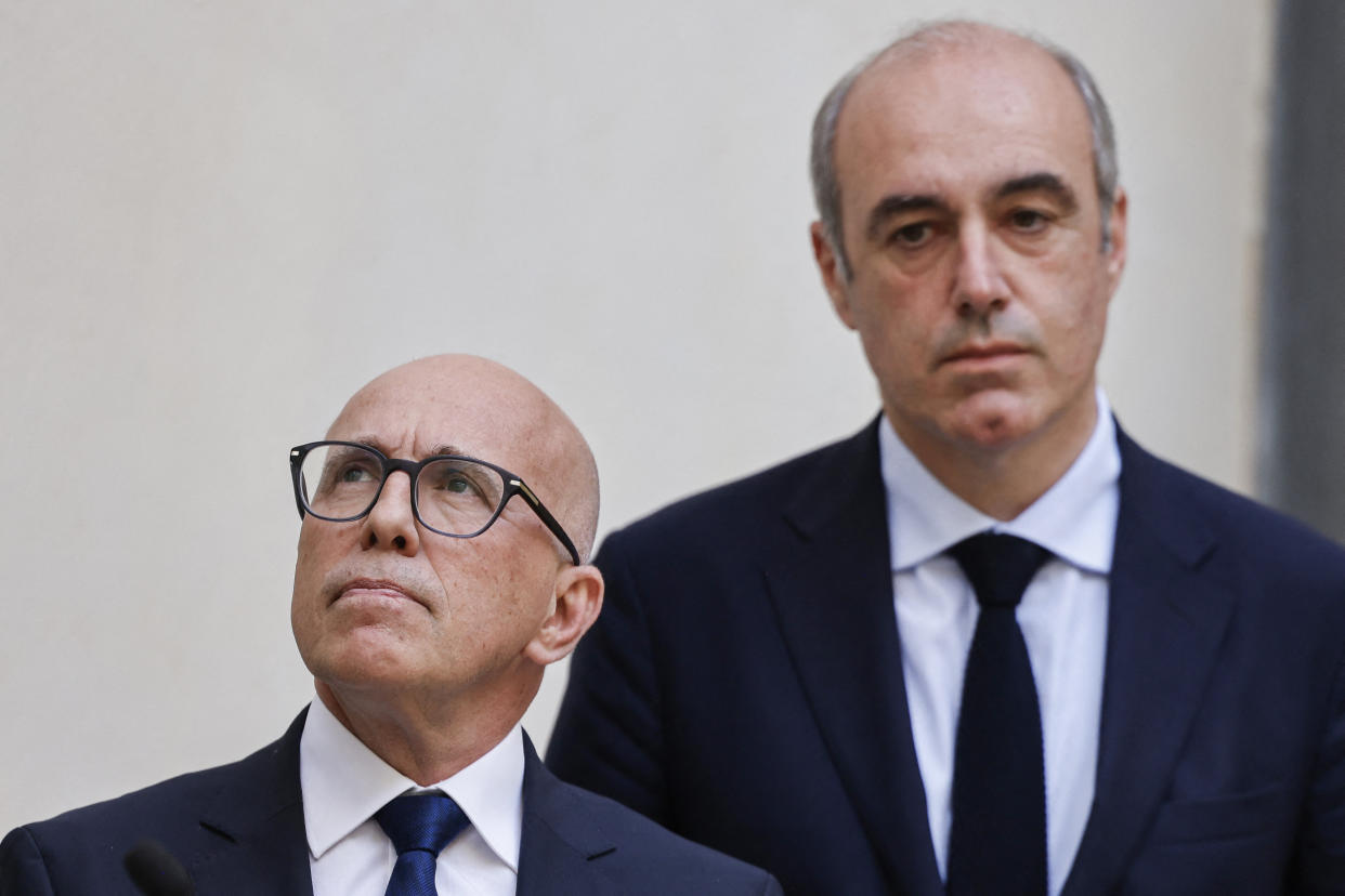 Le psychodrame se poursuit du côté des LR. Le flou règne toujours au sujet des possibles alliances, que ce soit avec la majorité ou le avec Rassemblement national. Le cas Éric Ciotti, continue de faire tanguer parti. (Photo Ludovic MARIN / AFP)