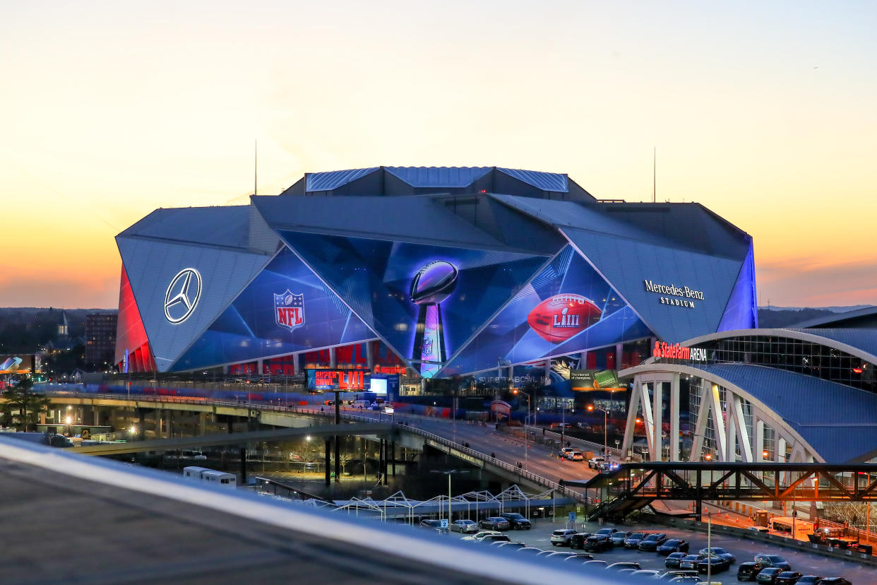 Victims say they were promised premium seats for Sunday’s Super Bowl. (Getty)