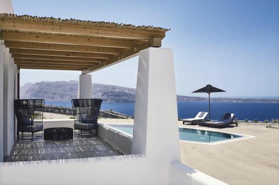 One of the luxury sunset villas with private pool (Santo Maris)