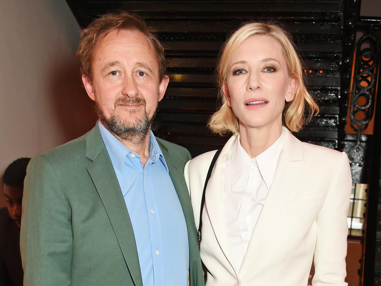 Andrew Upton (L) and Cate Blanchett attend the Summer Gala for The Old Vic at The Brewery on June 27, 2016 in London, England