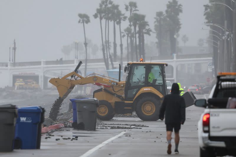 Atmospheric river of rain impacts California