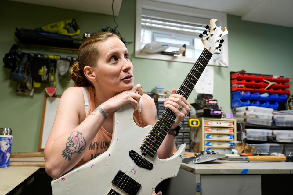 Luna Cherry’s "Sorceress" guitar took her over a year to complete, and is one of her favorite works.