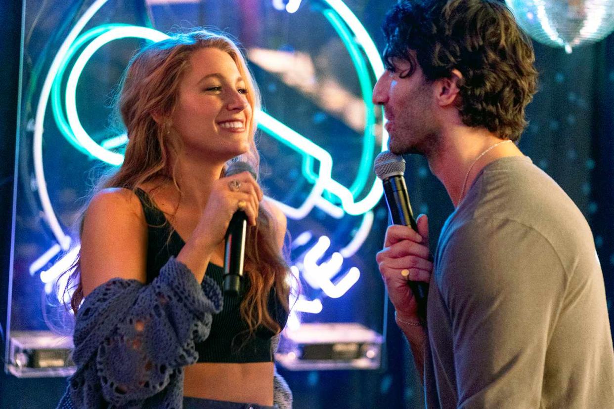 <p>Nicole Rivelli/Sony Pictures Entertainment</p> Blake Lively and Justin Baldoni in "It Ends with Us"