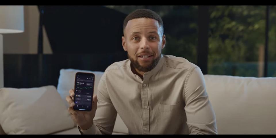 FTX commercial with Stephen Curry