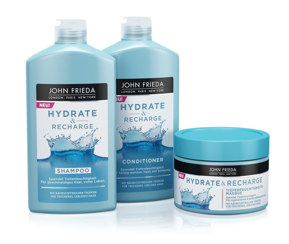 John Frieda's Hydrate and Recharge range. 