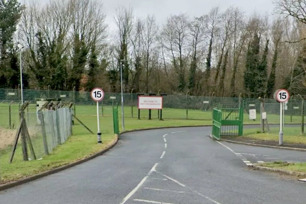 Some Afghans are being housed temporarily at Weeton Barracks (Google)