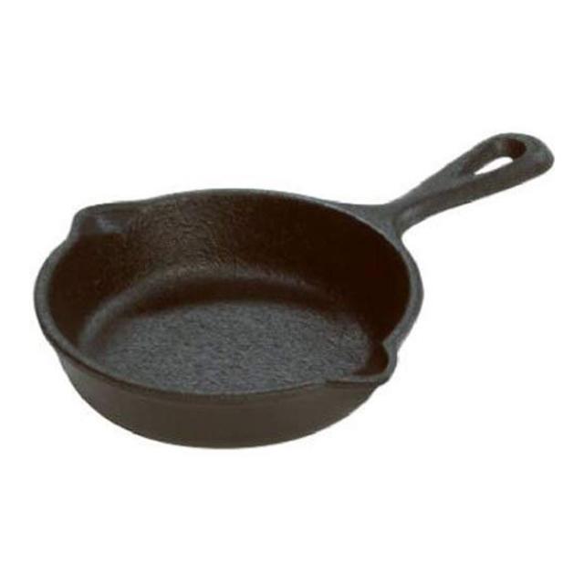 Victoria 6.5 Inch Mini Cast Iron Skillet. Small Frying Pan