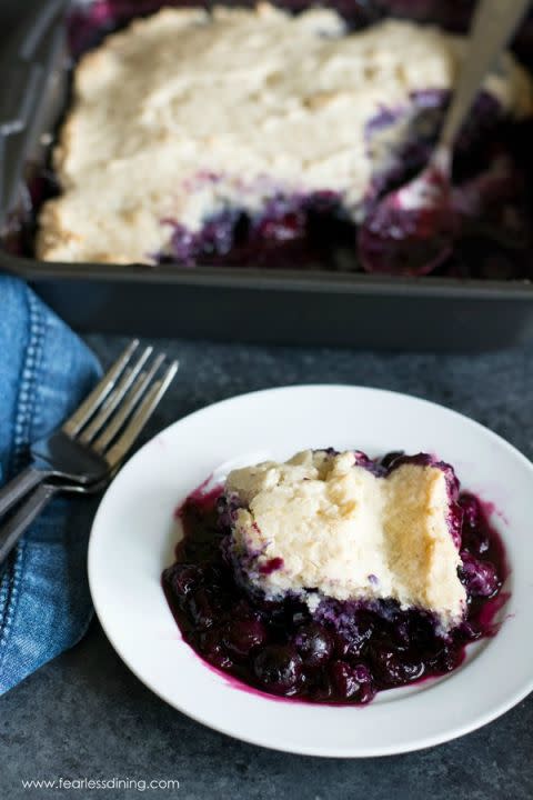 Gluten-Free Blueberry Cobbler