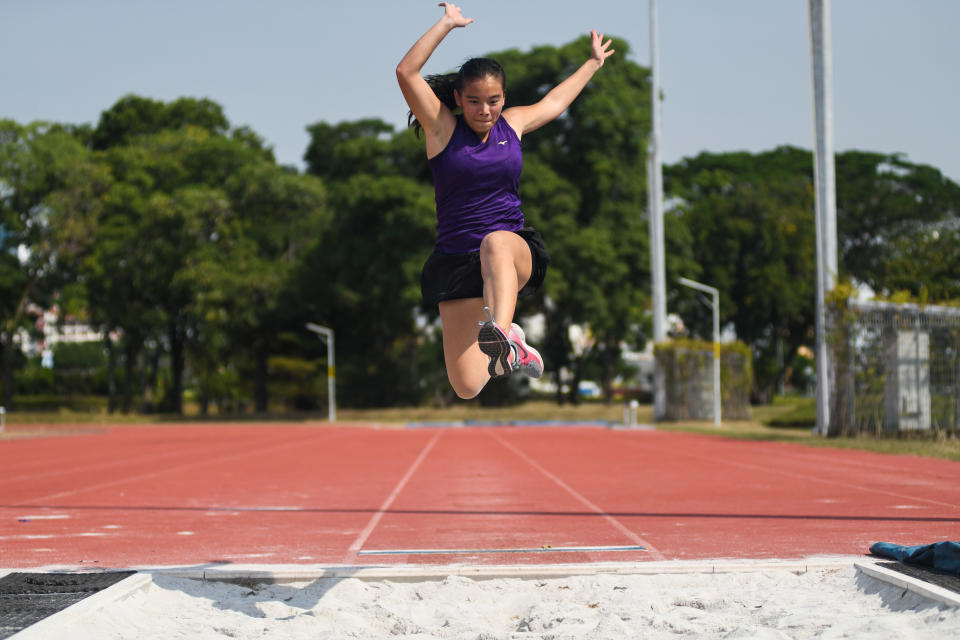 The enjoyment that Hannah Esther Tan gets from taking part in different events drives her passion for heptathlon. (PHOTO: Stefanus Ian)