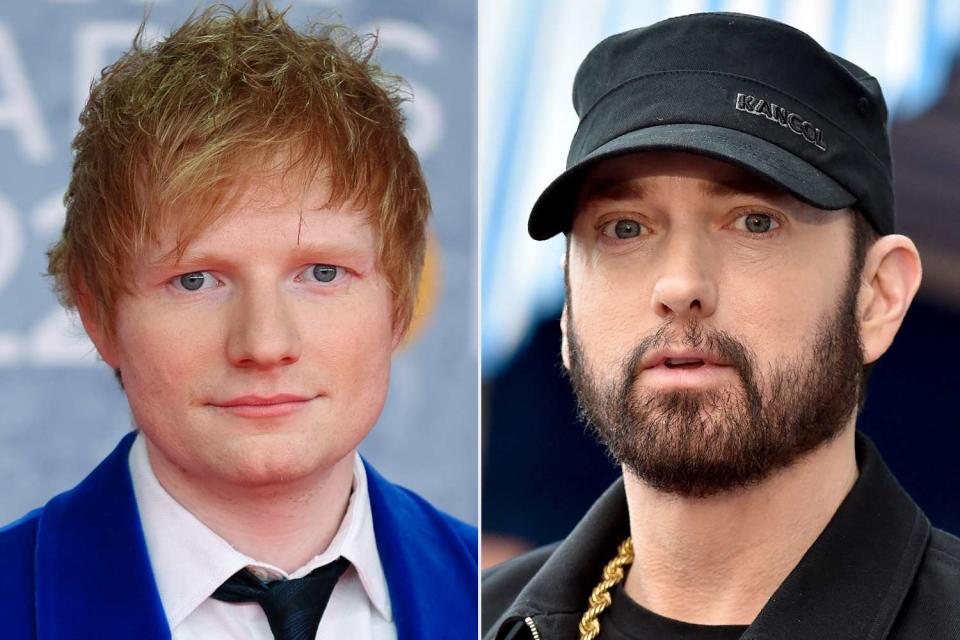 Mike Marsland/WireImage, Axelle/Bauer-Griffin/FilmMagic Ed Sheeran, Eminem