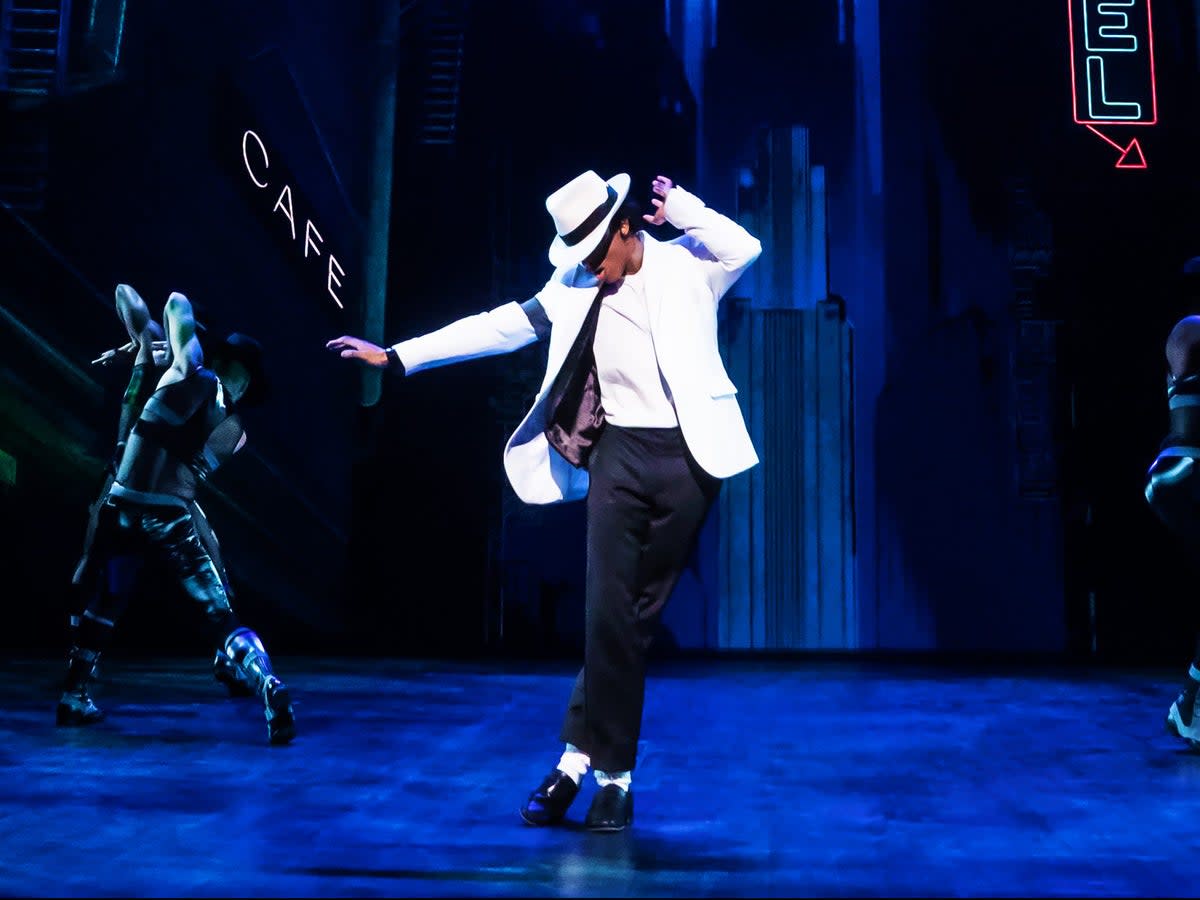 Myles Frost as Michael Jackson in the Broadway production of ‘MJ: The Musical’  (Matthew Murphy)