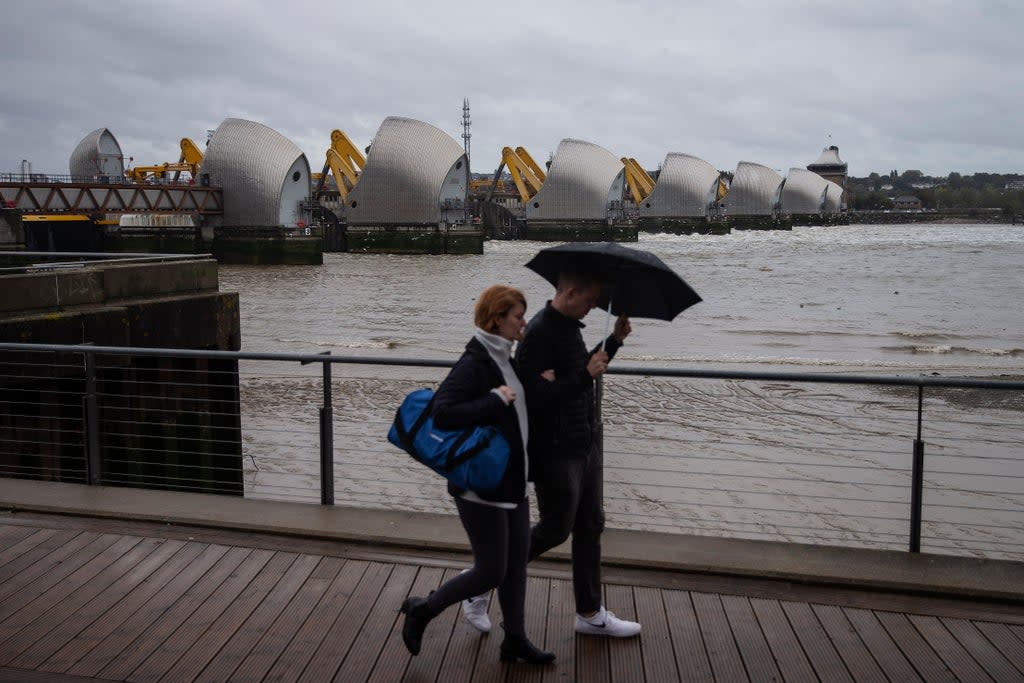 Thames Barrier Closed In Annual Full-Tide Exercise (Getty Images)