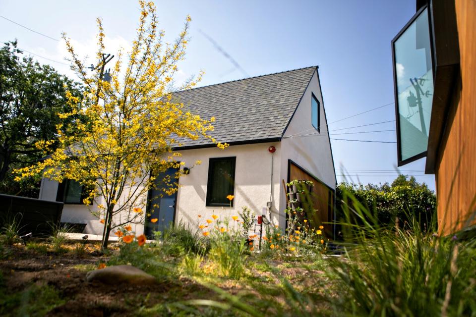 A converted garage turned ADU