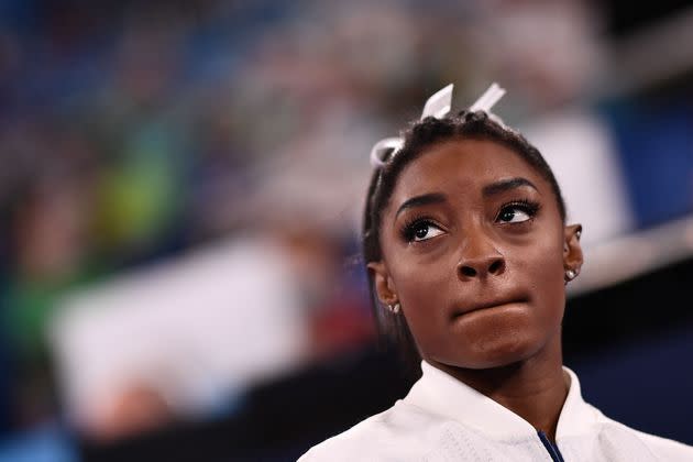 USA's Simone Biles at theTokyo 2020 Olympic Games. (Photo: LOIC VENANCE via Getty Images)