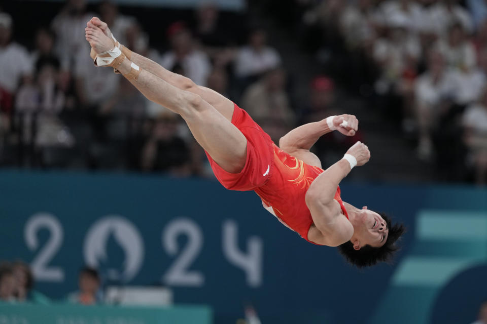 Japan’s Shinnosuke Oka wins men's Olympic allaround title. Defending