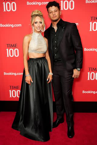 <p>Jared Siskin/Patrick McMullan via Getty</p> Brittany Mahomes and Patrick Mahomes at the 2024 Time100 Gala.