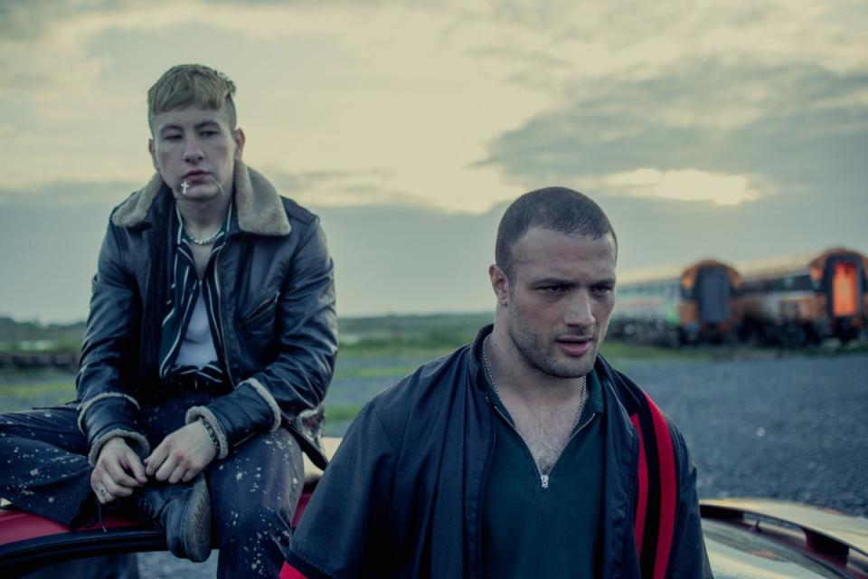 With Barry Keoghan in Calm with Horses (2019) (handout)