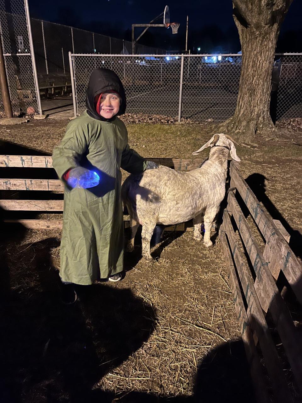 Christopher Brown portrayed a shepherd boy at last year's outdoor Nativity hosted by New Way United Methodist Church in Navarre