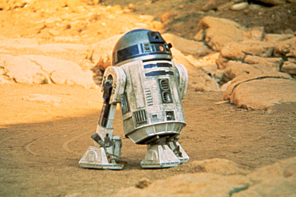 R2-D2’s capture by the Jawas was filmed in Death Valley National Park. (Photo: Everett Collection)