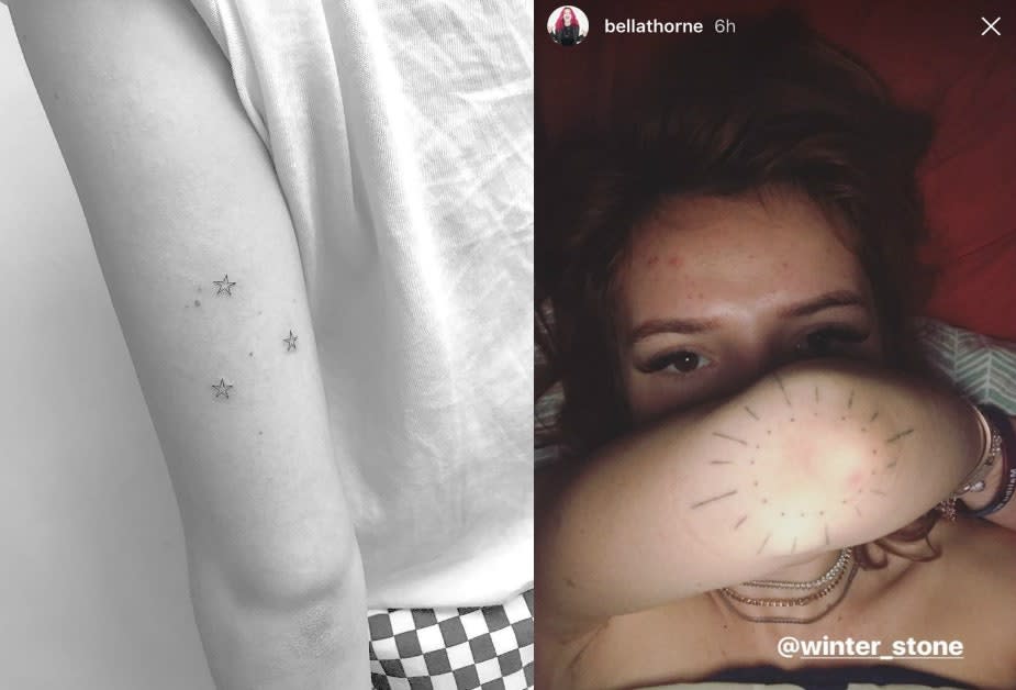 Bella Thorne’s Arm Tattoos