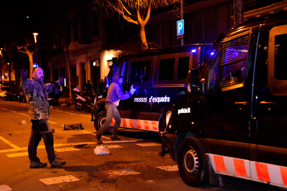 Barcelona: Bilder der Proteste gegen die Festnahme Puigdemonts