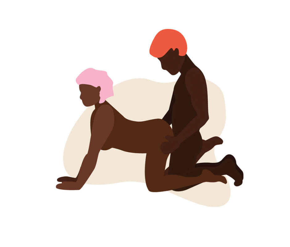 <p>Illustration by Katie Buckleitner </p>How to Do It<p>The vulva-owner gets on all fours, while the penetrative partner kneels behind and enters with their body upright. This position gives the receiving partner some control over the pacing and allows for easy clitoral stimulation with either partner's hand. The receiving partner can also rock back to meet the thrusts.</p>Why It Works<p>It might not seem obvious, but the vulva-owner largely controls "depth and tightness based on their legs being closer together or farther apart” says Coles.</p><p>The stimulation a vulva-owner gets in this position depends on a number of factors. It may feel best just prior to ovulation, when they're likely to be more lubricated due to higher levels of estrogen; and when their cervix may pull up higher inside, making it less likely to be uncomfortably bumped during penetration.</p>Pro Tip<p>“Some vulva-owners enjoy doggy style more because of the angling they choose for their body,” explains Coles. If they lean over onto their elbows, penetration will come in at much more of an angle that “may get their G-spot and internal legs of their clitoris stimulated.”</p>