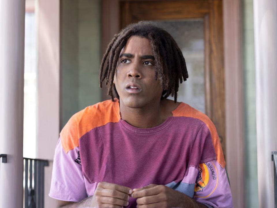 Jharrel Jerome as a 13-ft kid in ‘I’m a Virgo’ (Amazon)