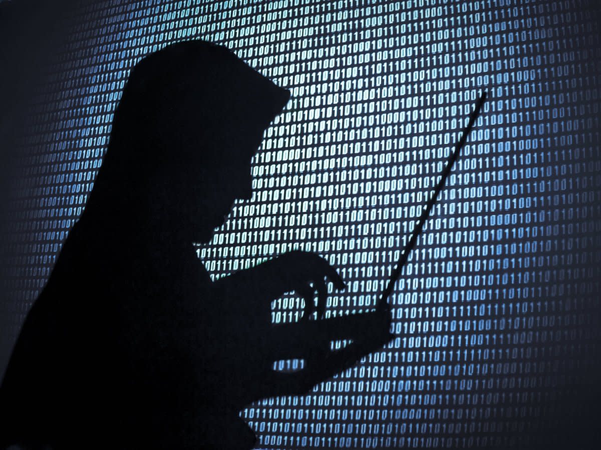 Hacker silhouette 