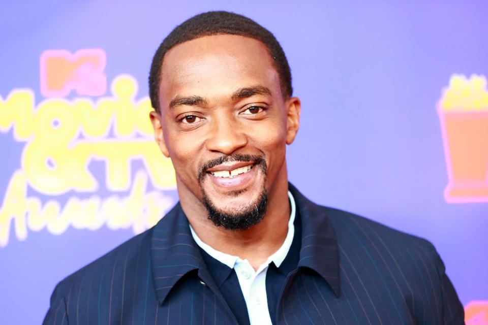 <p>Matt Winkelmeyer/2021 MTV Movie and TV Awards/Getty Images for MTV/ViacomCBS</p> Anthony Mackie attends the 2021 MTV Movie & TV Awards at the Hollywood Palladium on May 16, 2021 in Los Angeles, California.