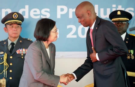 Taiwan's President Tsai Ing-wen visits Haiti