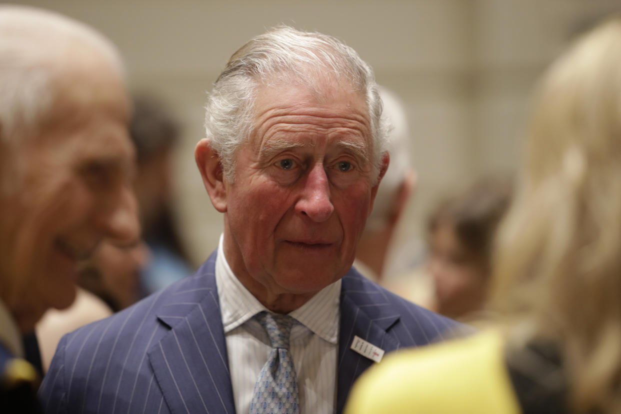 Britain's Prince Charles, Prince of Wales (C) reacts during his visit to the Royal College of Music in London on March 3, 2020. (Photo by Matt Dunham / POOL / AFP) (Photo by MATT DUNHAM/POOL/AFP via Getty Images)